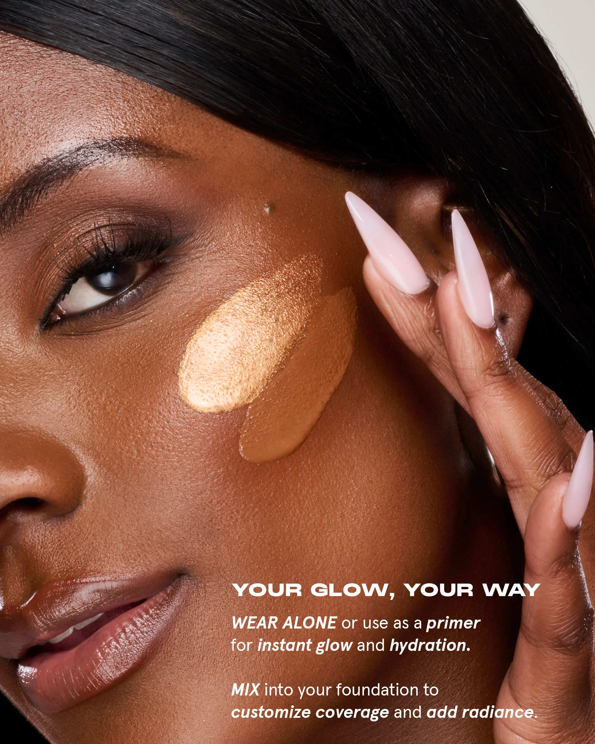 B12 Base Thinner Vitamin Pearl Serum - Bronze - Image 10