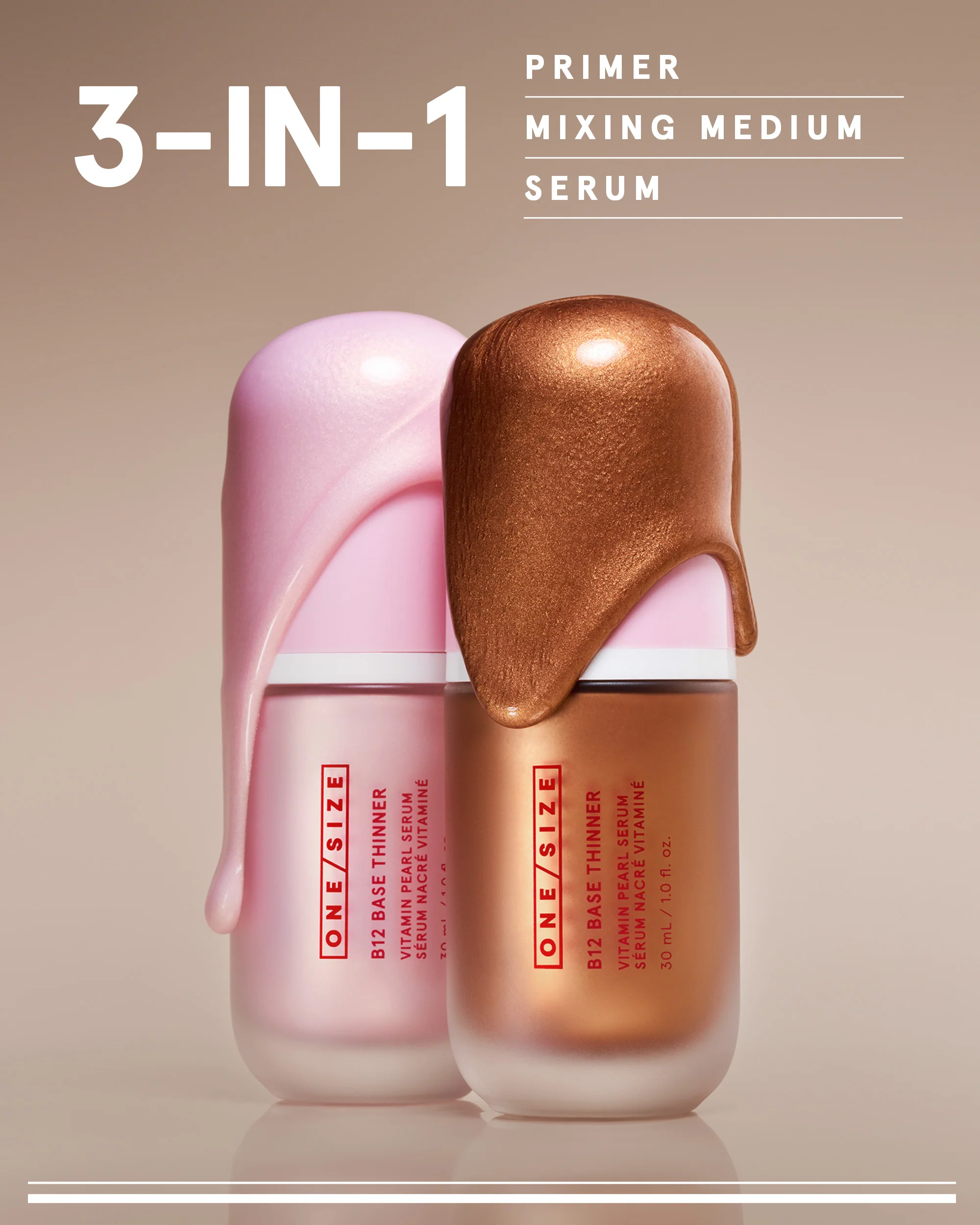 B12 Base Thinner Vitamin Pearl Serum - Bronze - Image 8